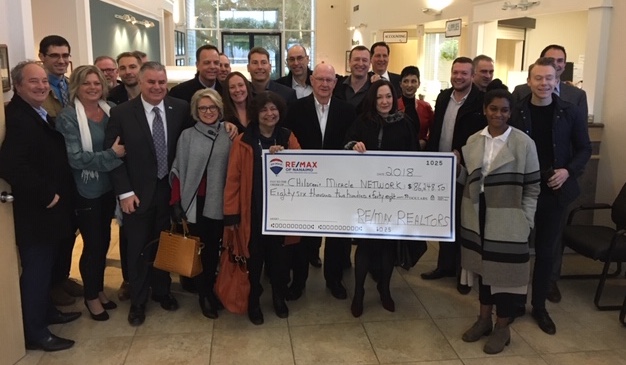 RE/MAX of Nanaimo Donates $86,248.50 to Children’s Miracle Network Hospital in 2018